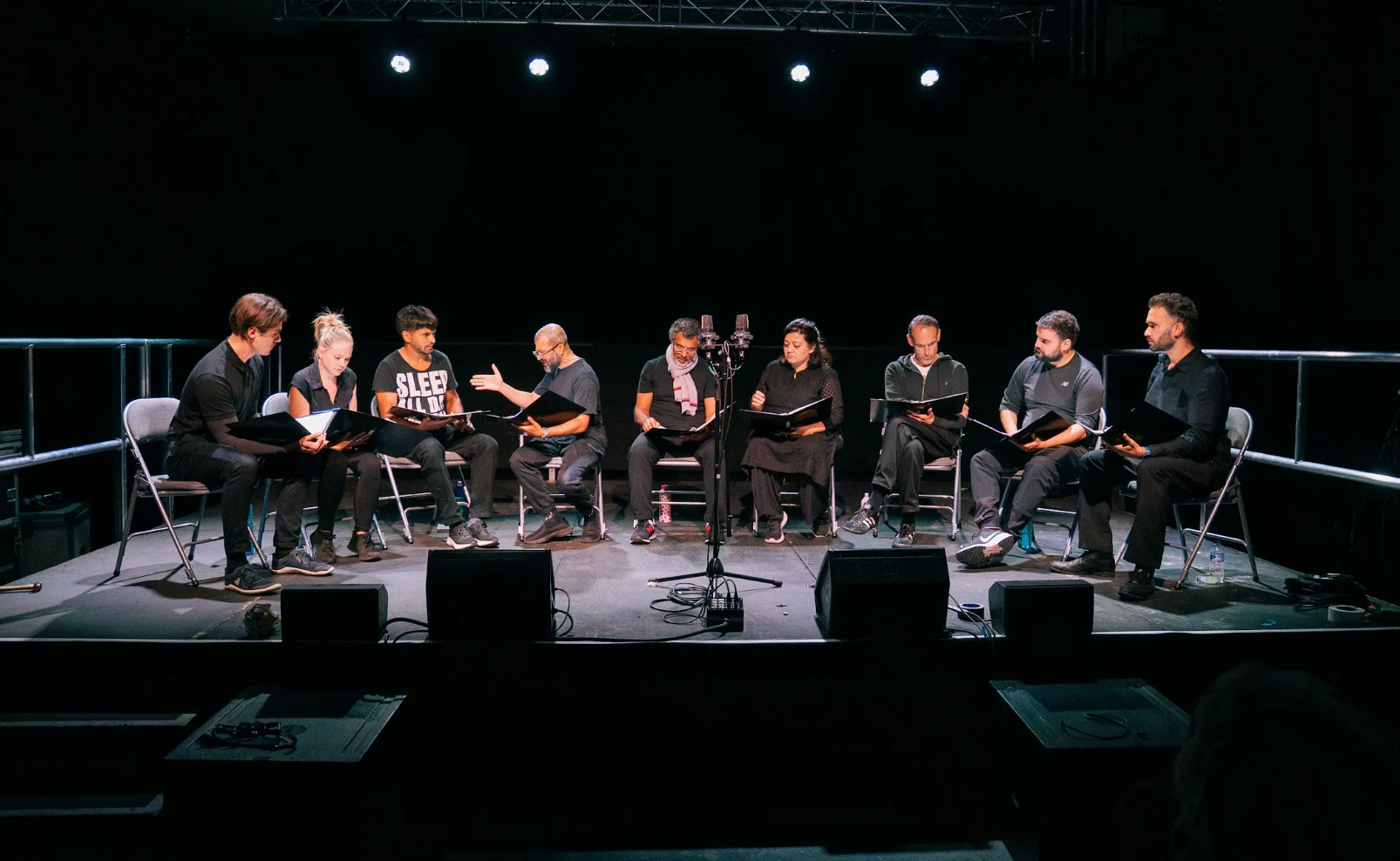 Reeka Studios about page image 2 — rehearsed stage reading