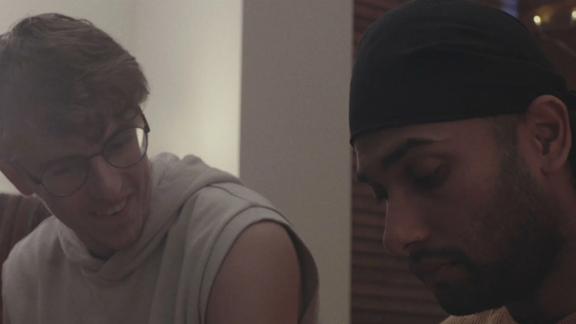 Arjun and Monty seated together