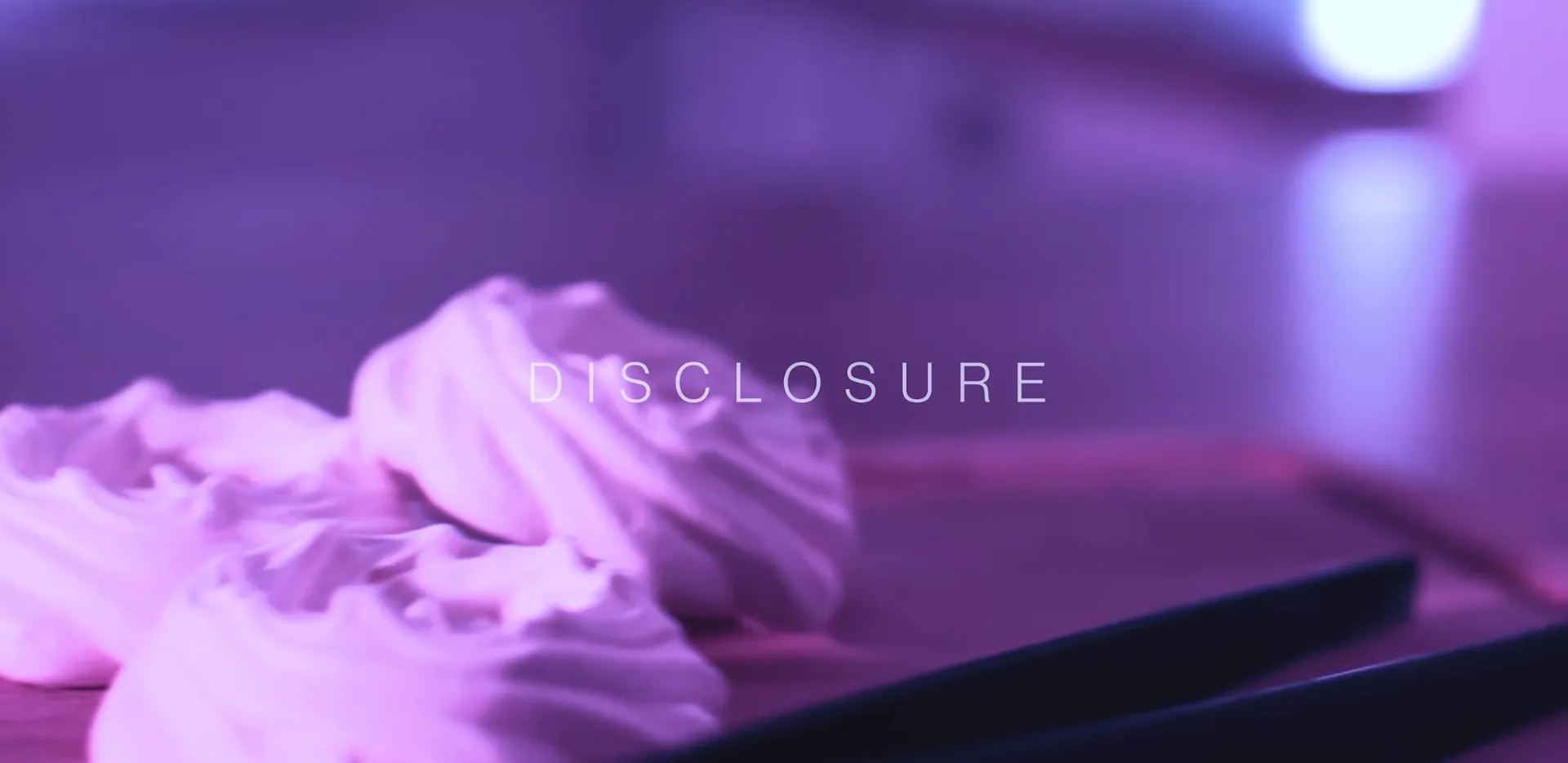 Disclosure series promotional still featuring the three connected acting scenes