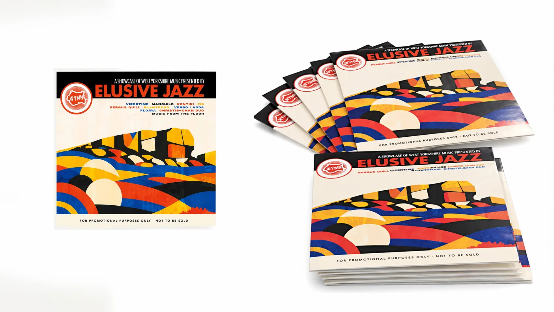Elusive Jazz album artwork physical mockup image