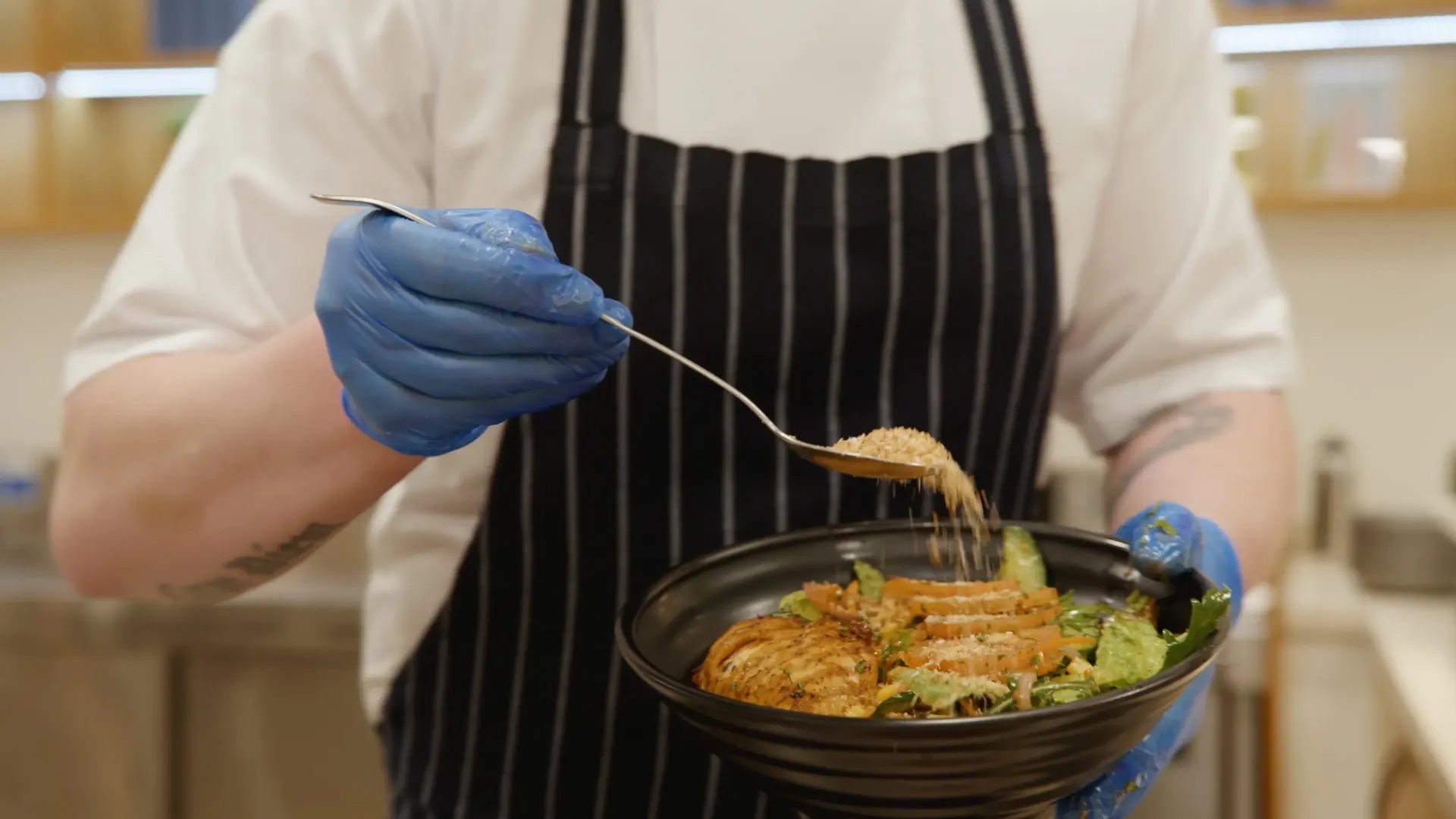 BaxterStorey allergy awareness B-roll from a hospitality venue