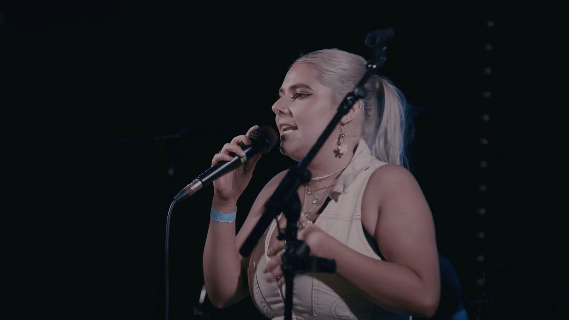 Singer performing during Linda-Ray and Friends 21