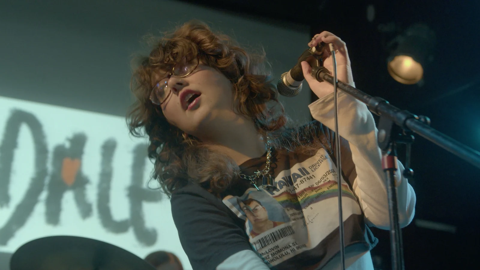 Vocalist performing at Battle of the Bands