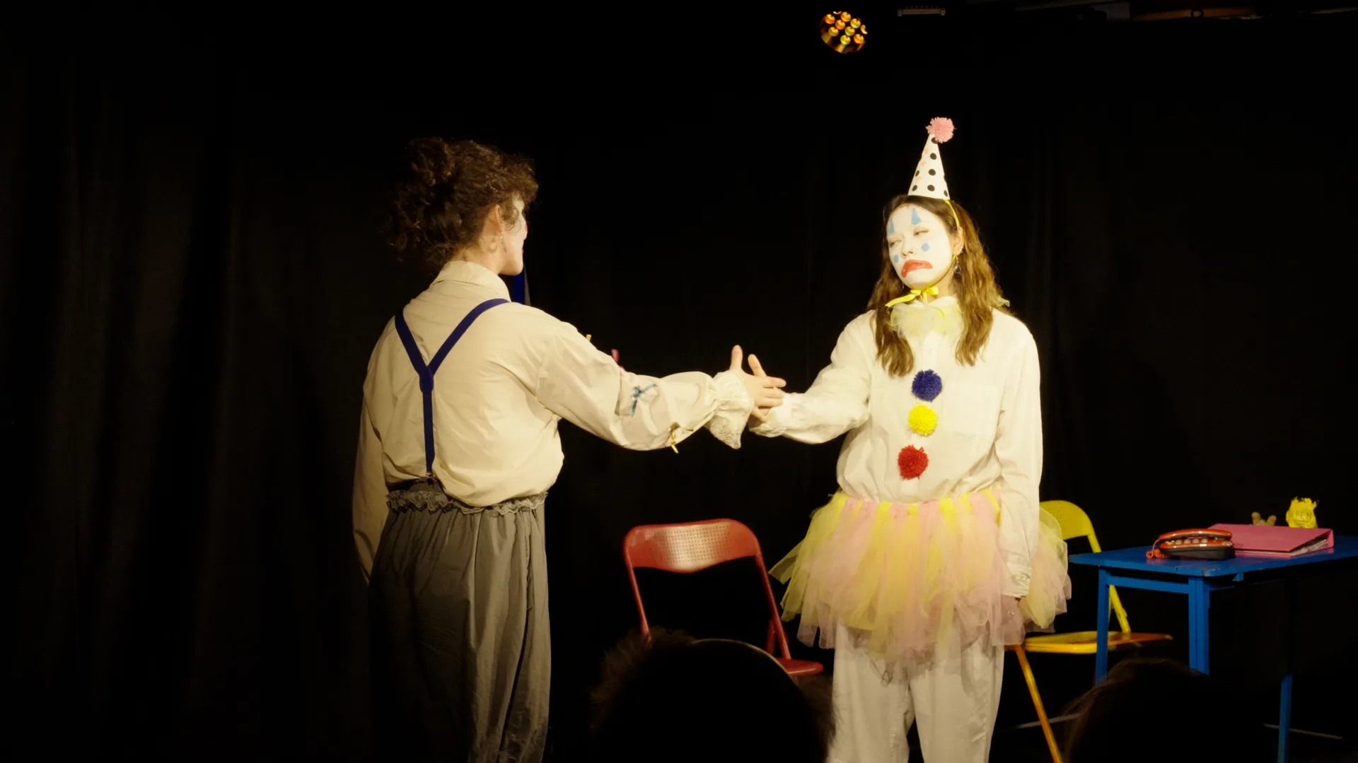 Sweaty Clowns performers on stage