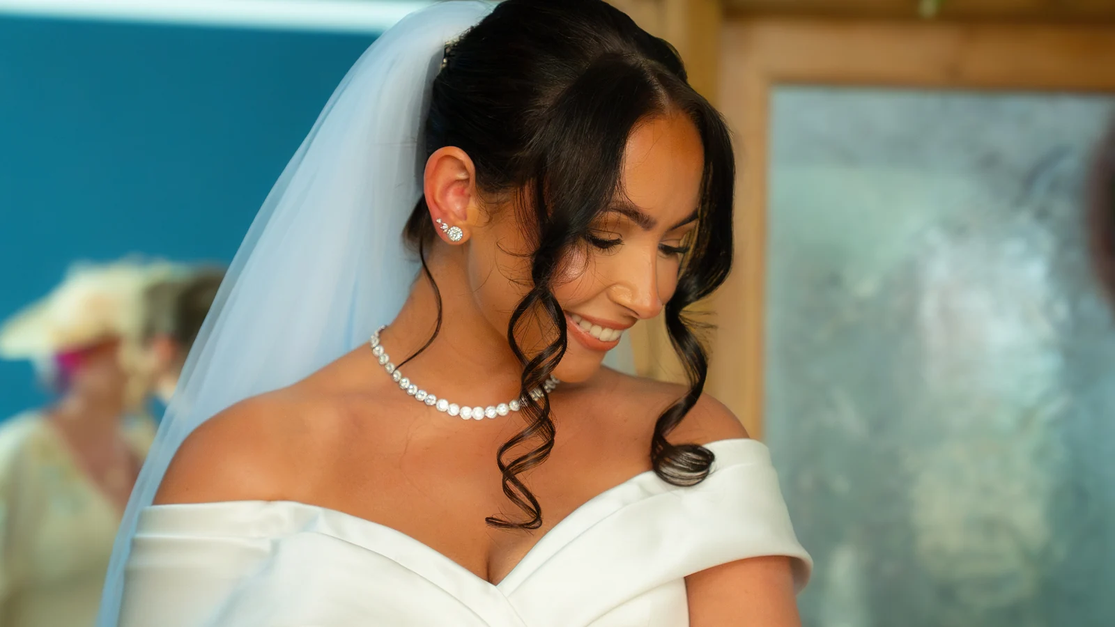 Bride during the wedding ceremony
