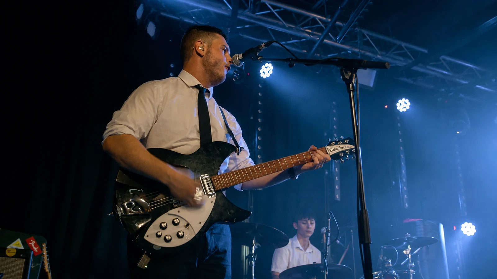 Guitarist performing with The Dassins at Belgrave