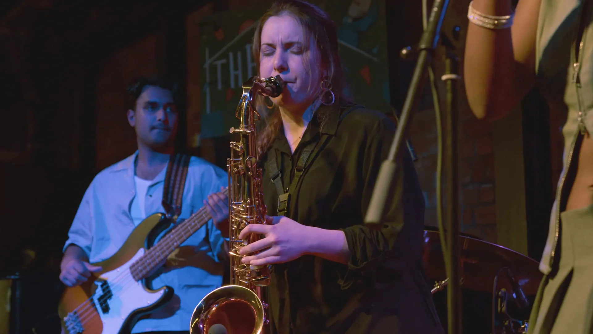 Saxophone solo during The Showcase