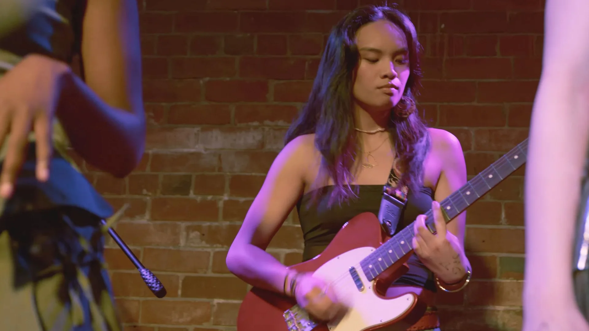 Guitarist playing during The Showcase