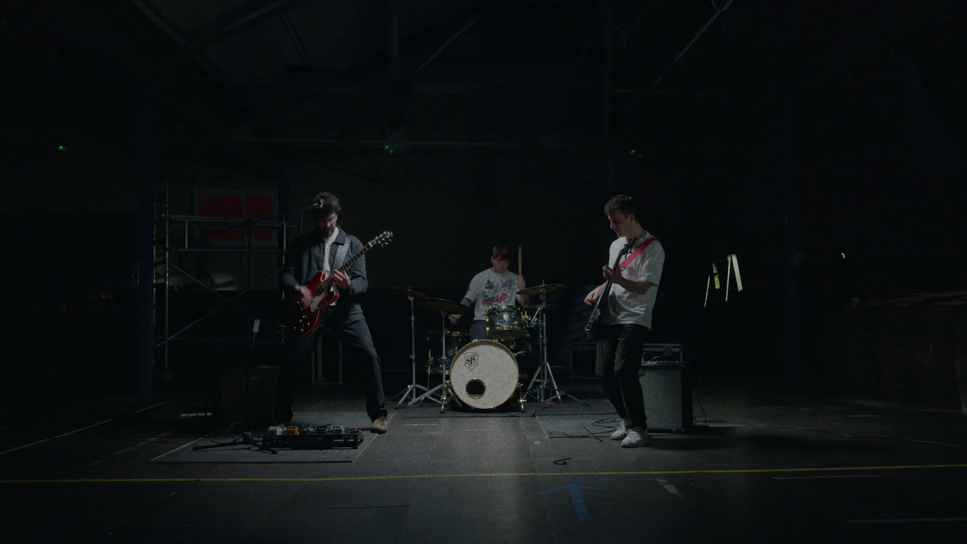 King Fuzz performing together in the I See Red music video