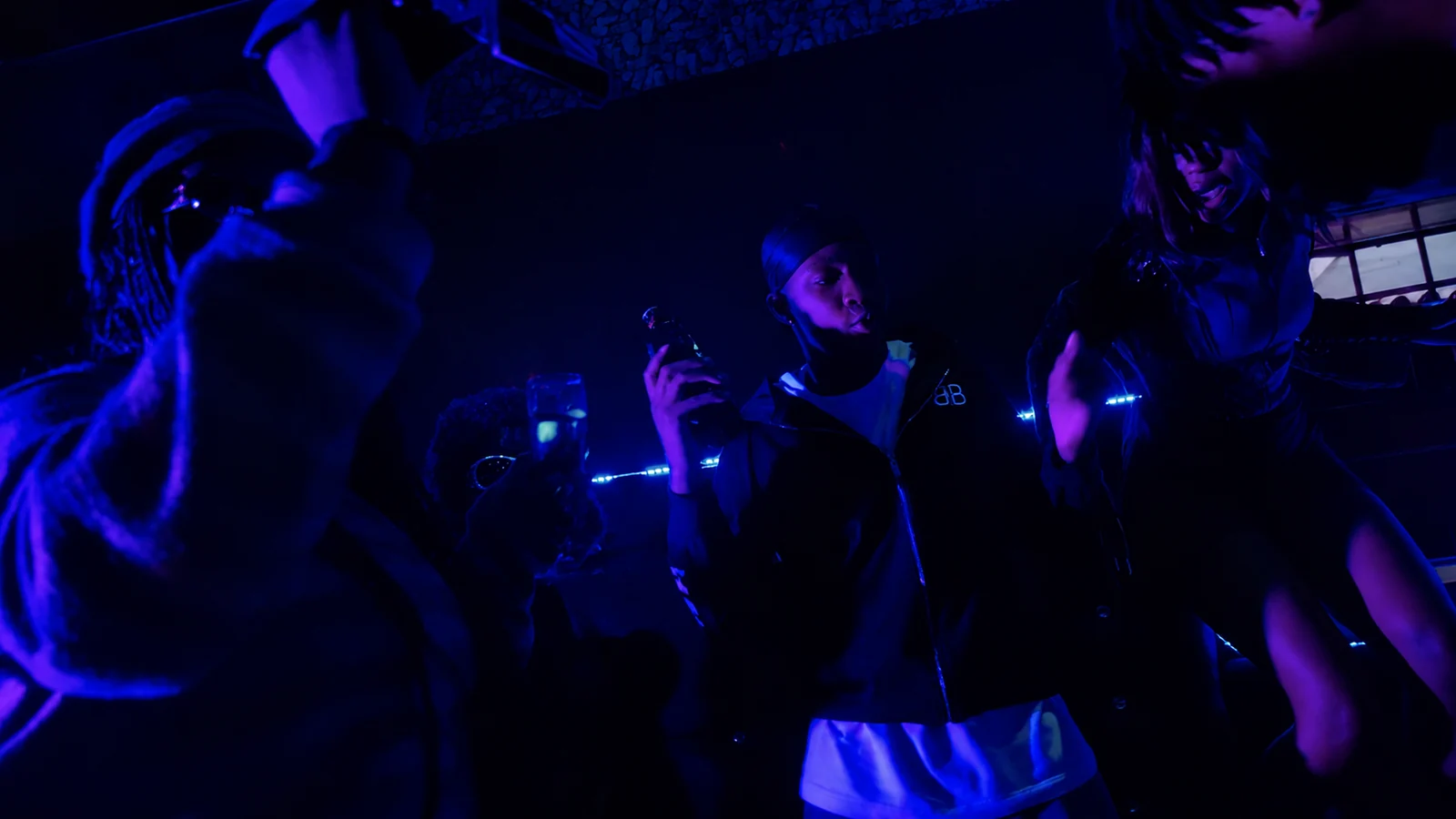 Nightclub scene from the Mama music video