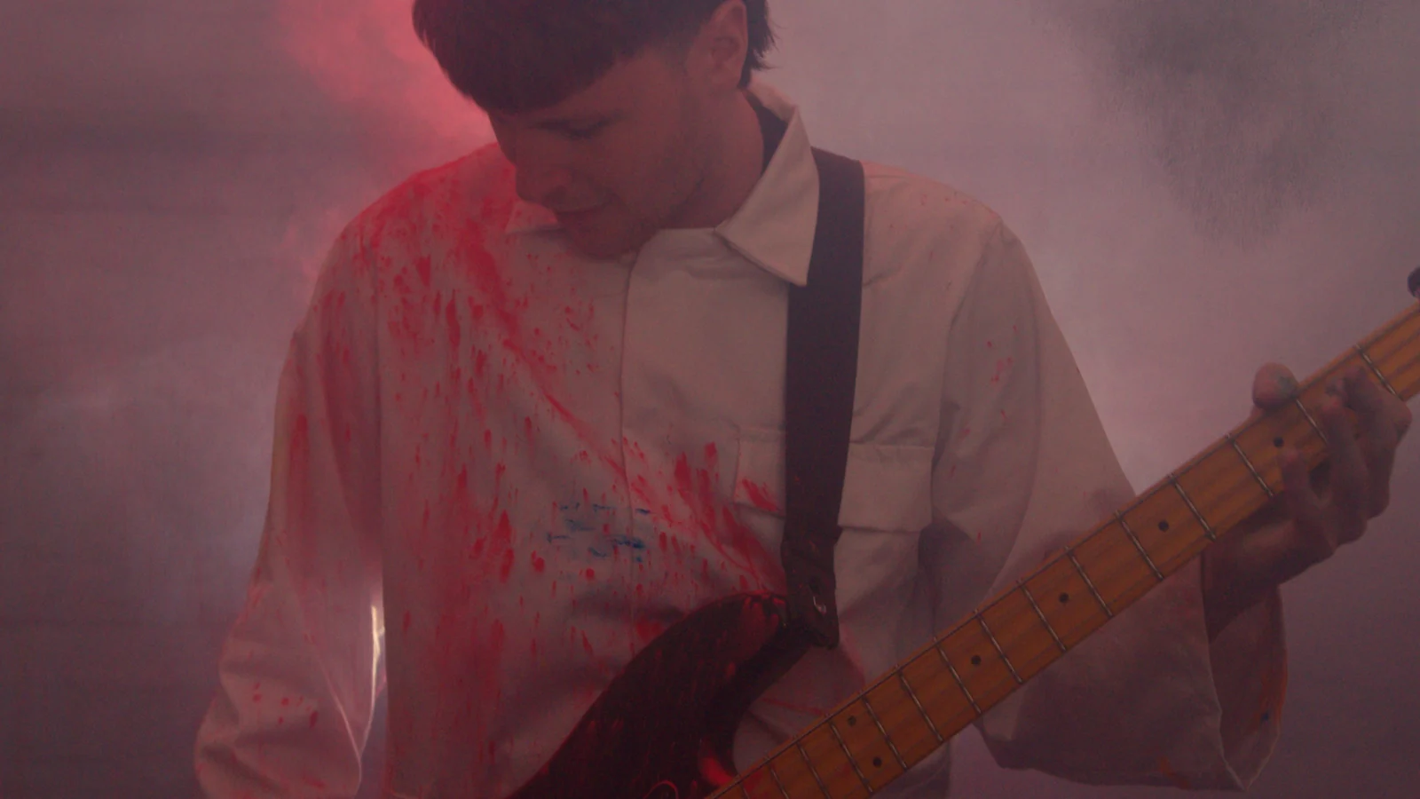 Bassist performing in Pain of Yesterday by Pasifae