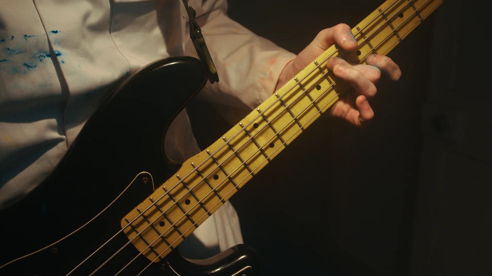 Bass guitar close-up from Pain of Yesterday